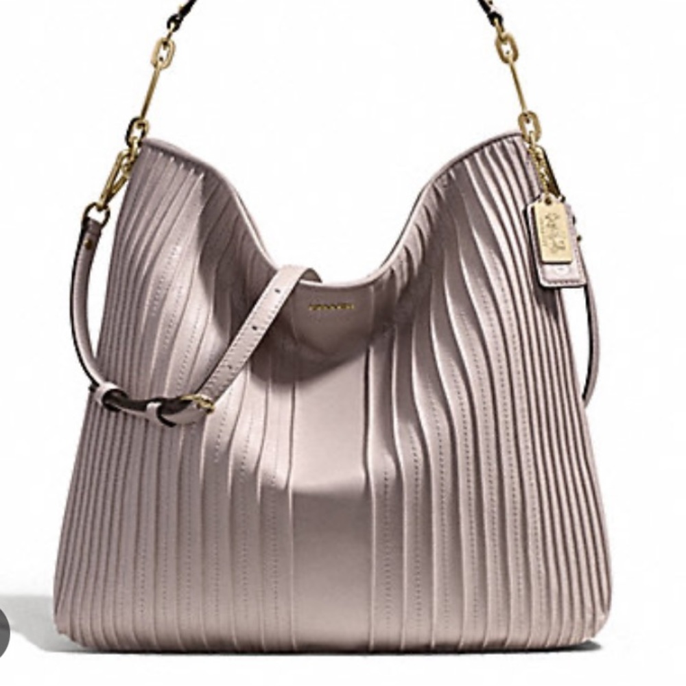 Coach Madison Pintuck Hobo Tote Bag
